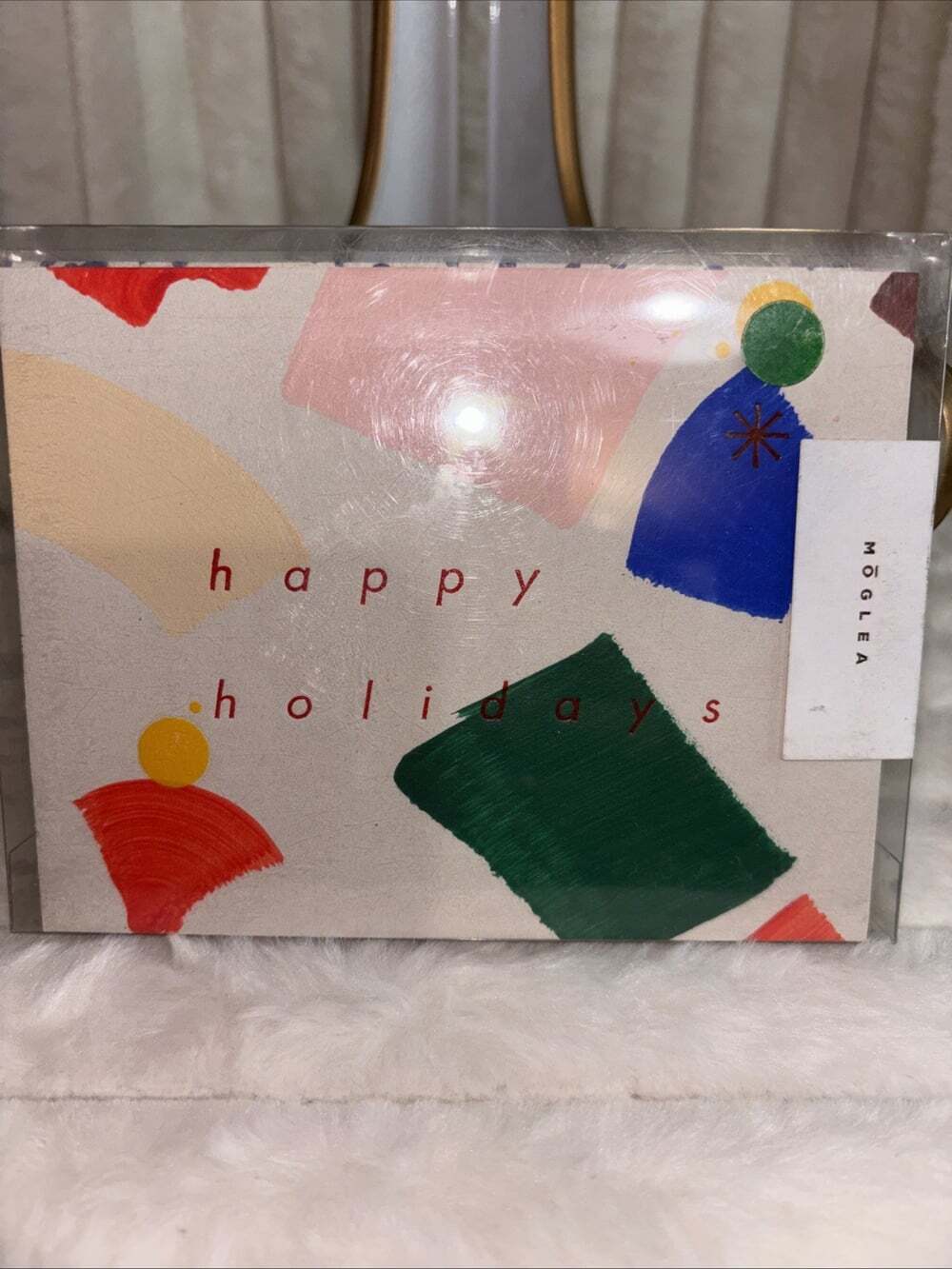 Moglea Hand Painted Holiday Card Boxed Set 6 Flat Cards Envelopes New (4 Avail)